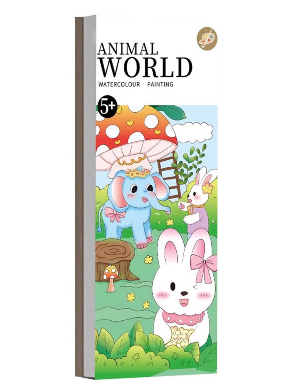 🌺 NEW Pocket Watercolor Painting Book - Animal World - Travel Art Kit 🎨 - Picture 1 of 6